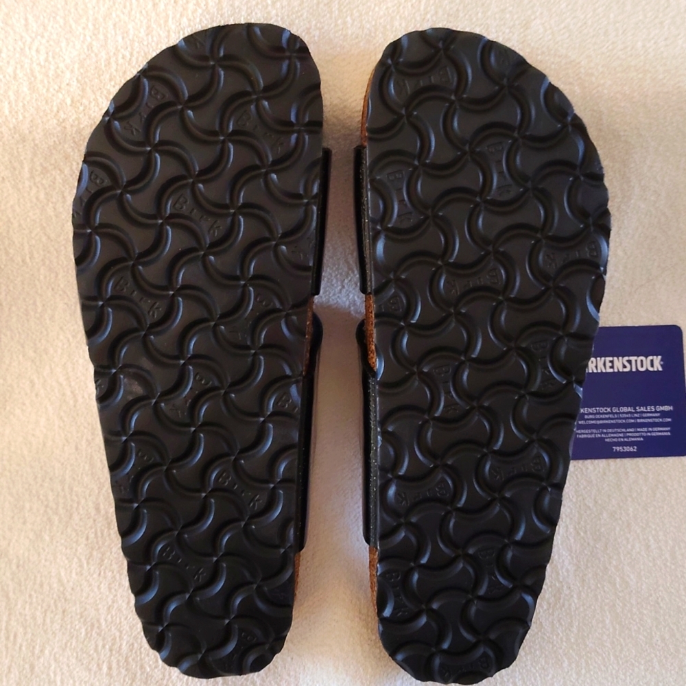 NEW Birkenstock Sidney Glitter Speckled Double-Buckle Slide Sandals. S 6-6.5 - Picture 12 of 14